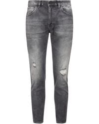 Dondup - Brighton Carrot Fit Jeans With Rips - Lyst