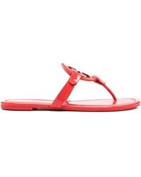 Tory Burch - Miller Leder Tanga Sandalen - Lyst