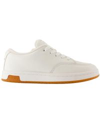 KENZO - Dome baskets basse en cuir blanc - Lyst