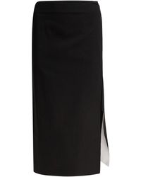 Max Mara - Knee-Length Skirt With Subtle Side Slit - Lyst