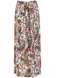 Etro - Printed Tie-Waist Maxi Skirt - Lyst