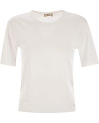 Herno - Lyocell En Cotton T -shirt - Lyst