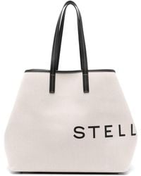 Stella McCartney - Logo-Print Detachable-Purse Bag - Lyst