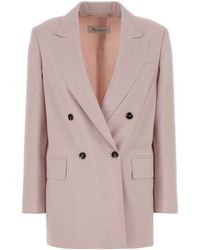 Max Mara - Maximally Tailored Wool-Blend Ombrosa Blazer - Lyst