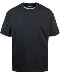 Vision Of Super - Visie Van Super T -shirt Zwarte Vlammen - Lyst