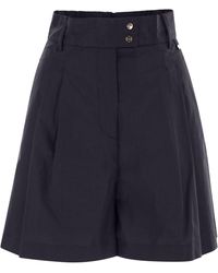 Herno - Stretch Cotton Bermuda Shorts - Lyst
