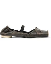 MM6 by Maison Margiela - Square Toe Ballerinas - Lyst