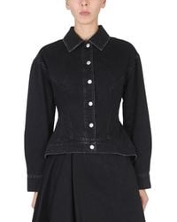 McQueen - Alexander Mc Queen Hybrid Denim Jacket - Lyst