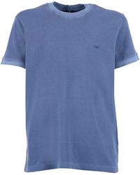 Fay - T Shirts With Embroidery - Lyst