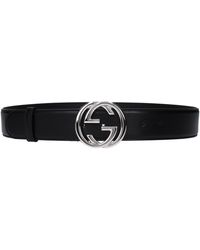 Gucci - Riemen Mannen Leer Zwart - Lyst