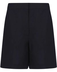 Calvin Klein - Leinenshorts in großem Lyozell - Lyst