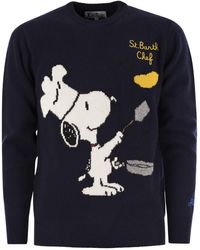 Mc2 Saint Barth - Snoopy Chef Jumper In Wool And Cashmere Blend - Lyst