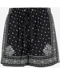 Pinko - Viscose Korte Broek - Lyst