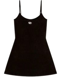 DIESEL - Organic Cotton Mini Dress - Lyst