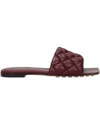 Bottega Veneta - Merlot Leather Sandals And Clogs - Lyst