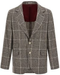 Brunello Cucinelli - Wool Deconstructed Jacket - Lyst