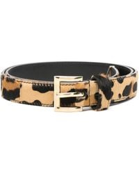 Prada - Leopard-Panel Belt - Lyst