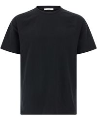 Givenchy - Satijnen T-shirt Met Inzetstuk - Lyst