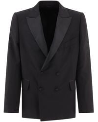 Bode - Double-breasted Tuxedo Blazer - Lyst