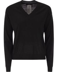 Weekend by Maxmara - Fiocchi Trui Met V-hals Van Wol En Kasjmier - Lyst