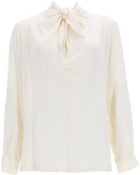 Max Mara - Silk Charmeuse Blouse - Lyst