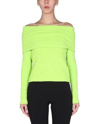 MSGM - Boat Neck Top - Lyst