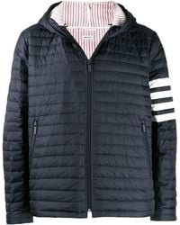 Thom Browne - 4bar Nylon Down Jacket - Lyst