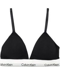 Calvin Klein - Icon Cotton Modal Lightly Padded Bralette - Lyst