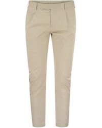 PT Torino - Dieci Stretch Cotton Trousers - Lyst