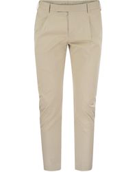 PT Torino - Dieci Pantalones de algodón elásticos - Lyst