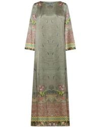 Pierre Louis Mascia - Bedrucktes Seidenkleid von - Lyst