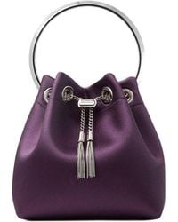 Jimmy Choo - Bon Bon Leather Bucket Bag - Lyst