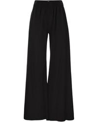 Fabiana Filippi - Brede Broek In Viscose En Wol - Lyst