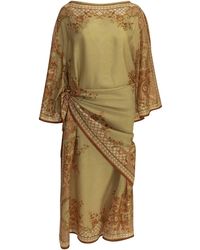 Zimmermann - "aster" Midi-jurk - Lyst