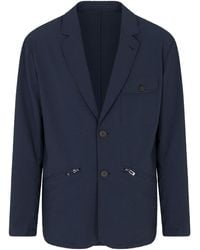 Emporio Armani - Single-Breasted Blazer Jacket - Lyst