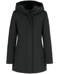 Woolrich - 'Boulder' Black Cotton Blend Parka - Lyst