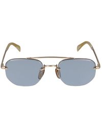David Beckham - Lunettes de soleil DB 1078 /S Ida Gold Beige Horn / 20/150 - Lyst