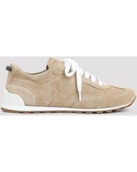 Brunello Cucinelli - Suede Runner Sneakers - Lyst