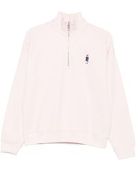 Maison Kitsuné - Sweater Met Geborduurd Logo - Lyst