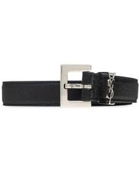 Saint Laurent - Leather Regular Belt - Lyst
