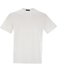Herno - Stretch Katoenen T -shirt - Lyst