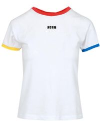 MSGM - T -Shirts und Polos weiß - Lyst