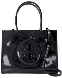 Tory Burch - Ella Bio Small Shopper Bag Nylon Schwarz - Lyst