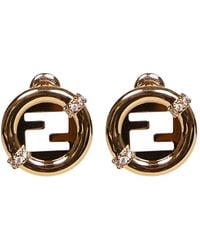 Fendi - Ever Round Earrings - Lyst