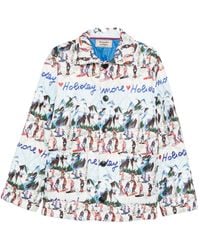 ALESSANDRO ENRIQUEZ - Printed Quilted Jacket - Lyst