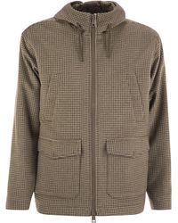 Herno - Field Jacket Resort In Cashmere Pied De Poule - Lyst