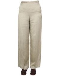 Alysi - Satin Trousers - Lyst
