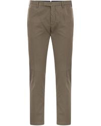 PT Torino - Pantalones superslim en algodón y seda - Lyst