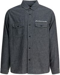 Human Made Stencil Military Chambray Shirt in Blue for Men | Lyst