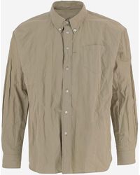 Willy Chavarria - Cotton Blend Shirt With A Crinkled Texture - Lyst